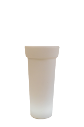LED Glowing Bloom Pot weiß Ø 47 x 96 cm (B/H), PE, mit Beleuchtung, Outdoor geeignet