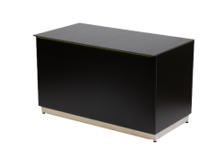 Buffetelement BRISTOL schwarz, mit Beleuchtung, 150 x 80 x 90 cm (LxBxH), Outdoor geeignet, B1